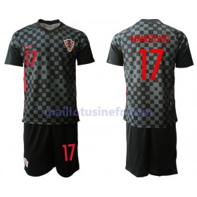 Maillot de Foot Croatie Mario Mandzukic 17 Extérieur UEFA EURO 2020 - Enfant
